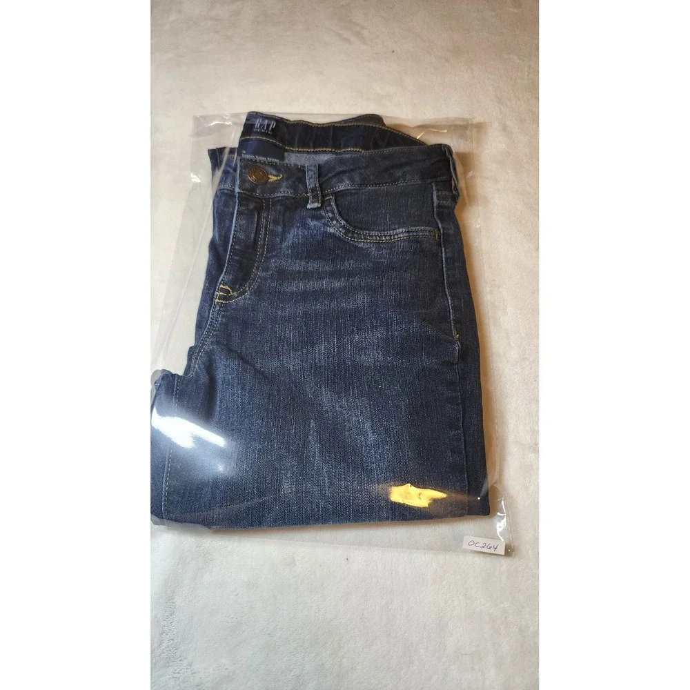 Gap Kids Girls Stretch Super Skinny Jeans Dark Wash Denim Size 14